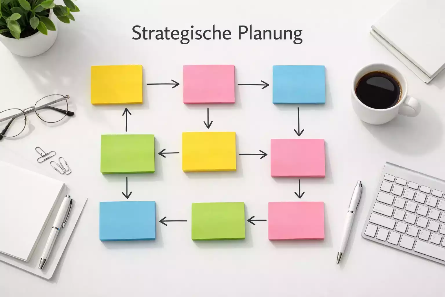 Strukturierter Planungsansatz mit mehreren verbundenen Elementen